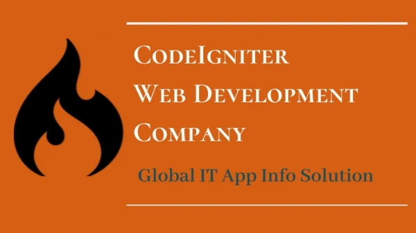 Codeigniter web development Company - Global IT App