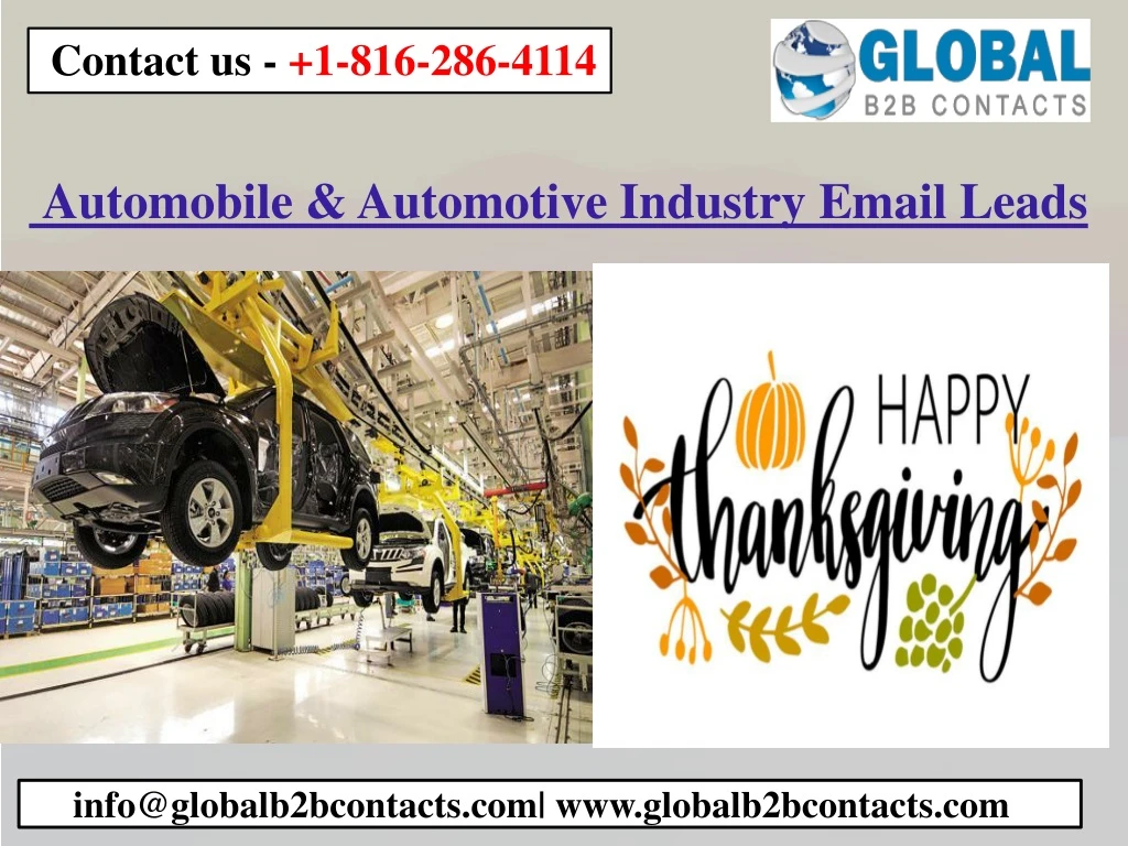 automobile automotive industry email leads