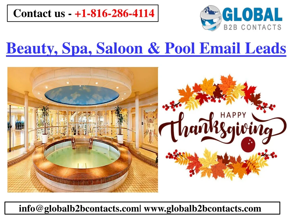 beauty spa saloon pool email leads