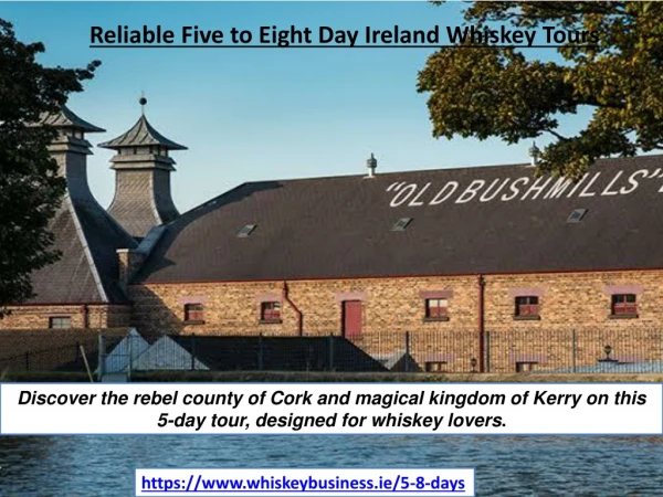 Reliable Five to Eight Day Ireland Whiskey Tours