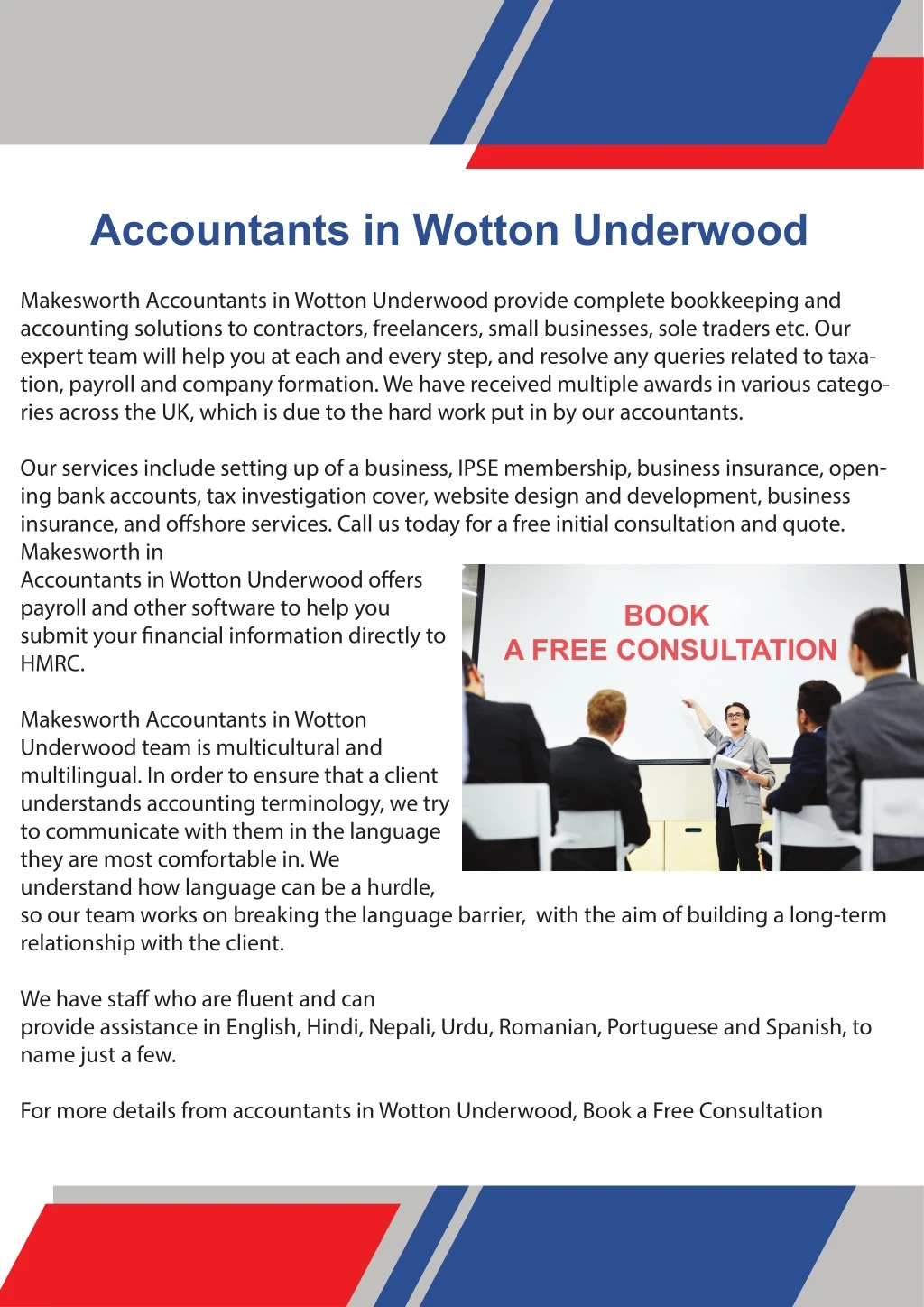 accountants in wotton underwood