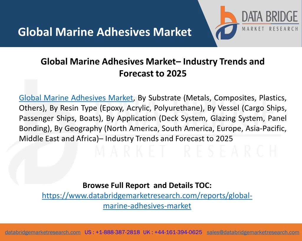 global marine adhesives market