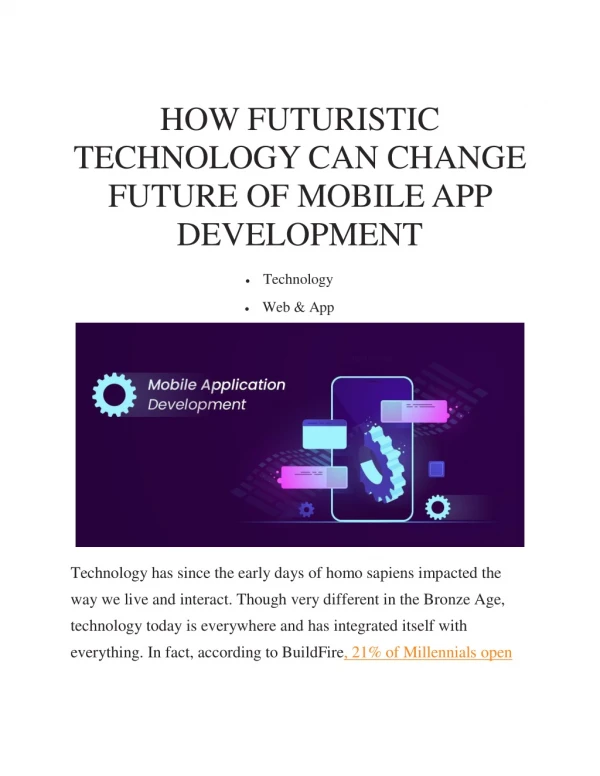 how futuristic technology can change future