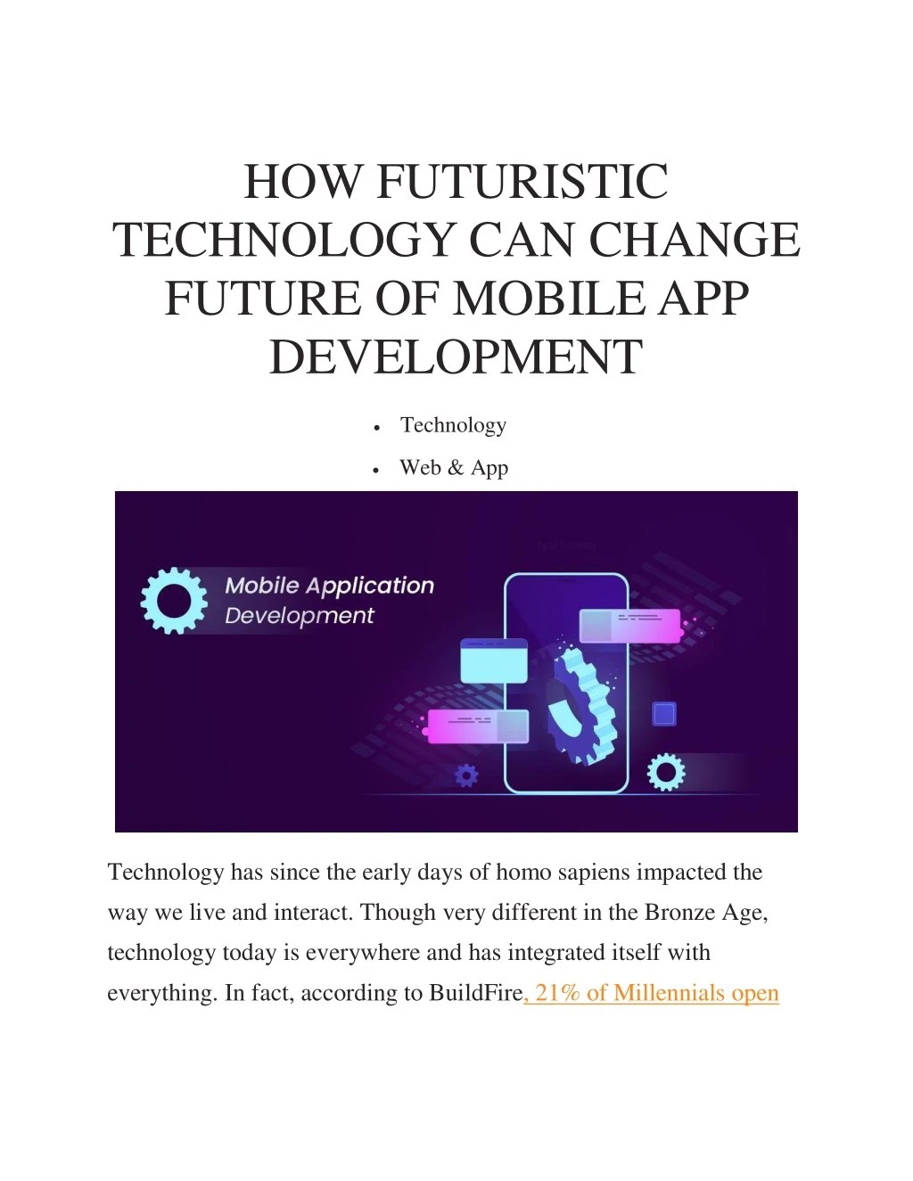 how futuristic technology can change future