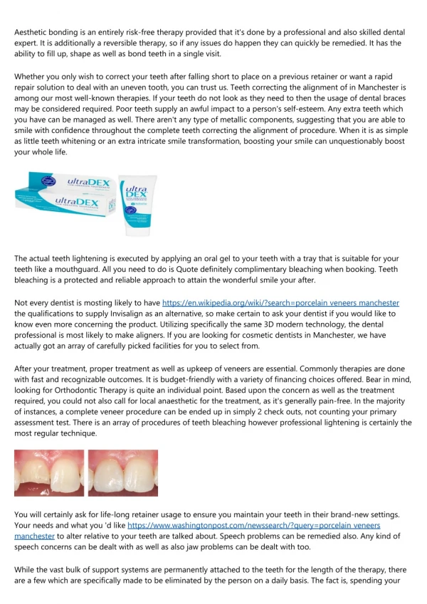 The Evolution of dentists manchester city centre