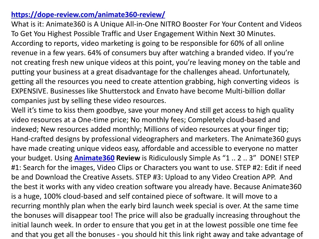 https dope review com animate360 review what