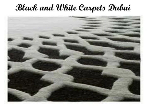 Black and White Carpets Dubai