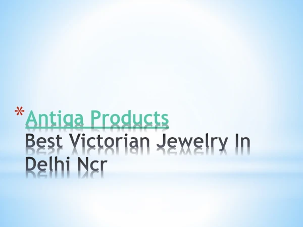 Best victorian jewelry In Delhi Ncr