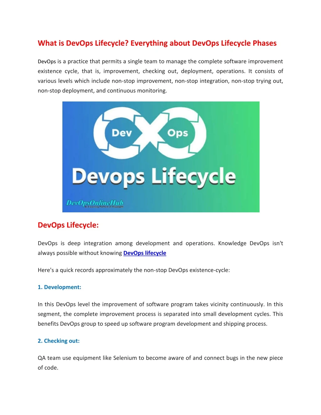 what is devops lifecycle everything about devops