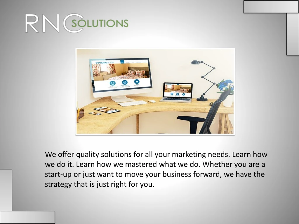 we offer quality solutions for all your marketing
