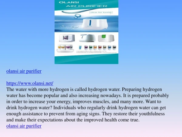 How to use water purifier and where to buy