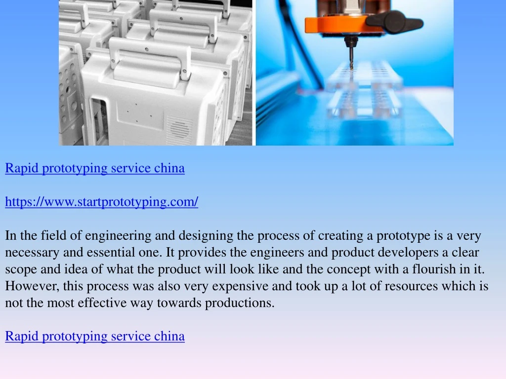 rapid prototyping service china https