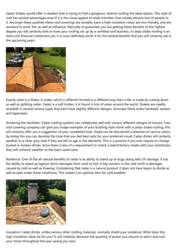 How to Get More Results Out of Your cedar roof company northfield