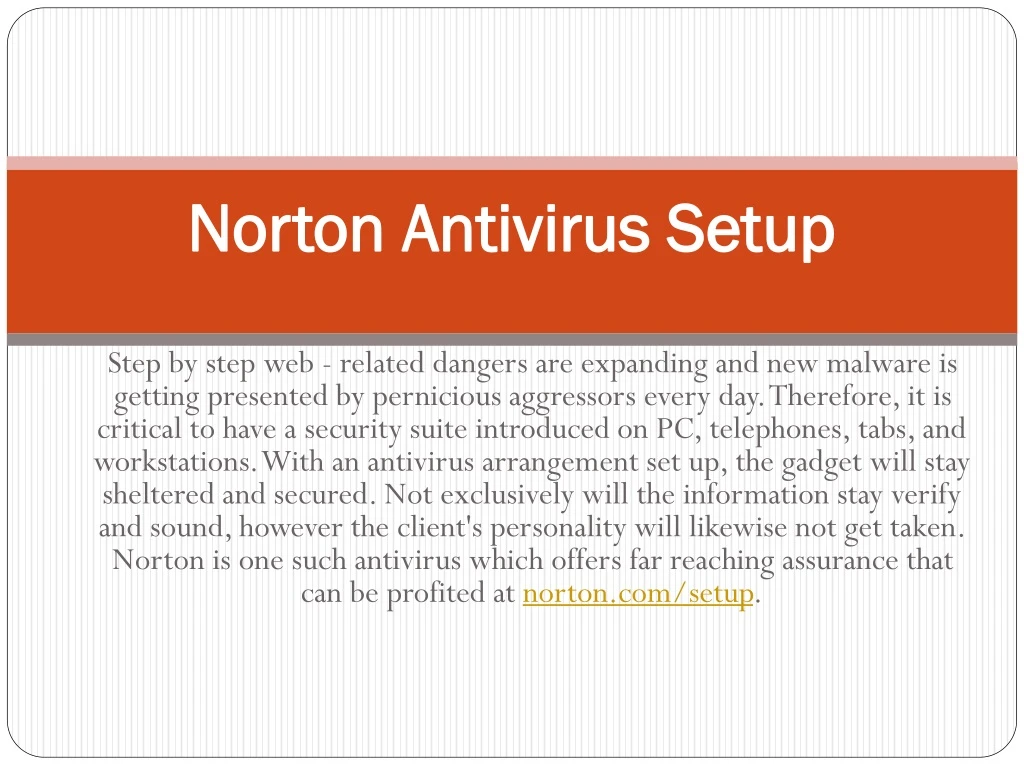 norton antivirus setup