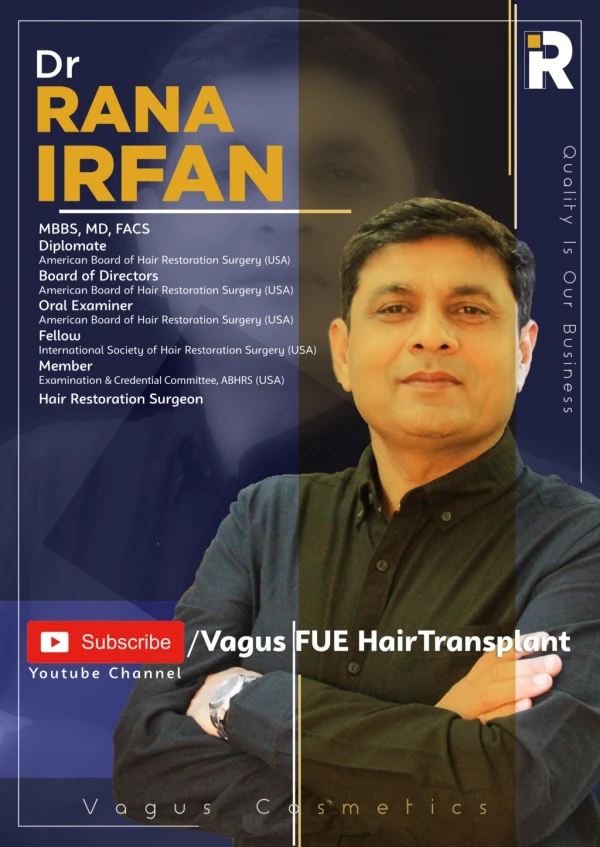 FUE Hair Transplant Islamabad | Dr Rana Irfan