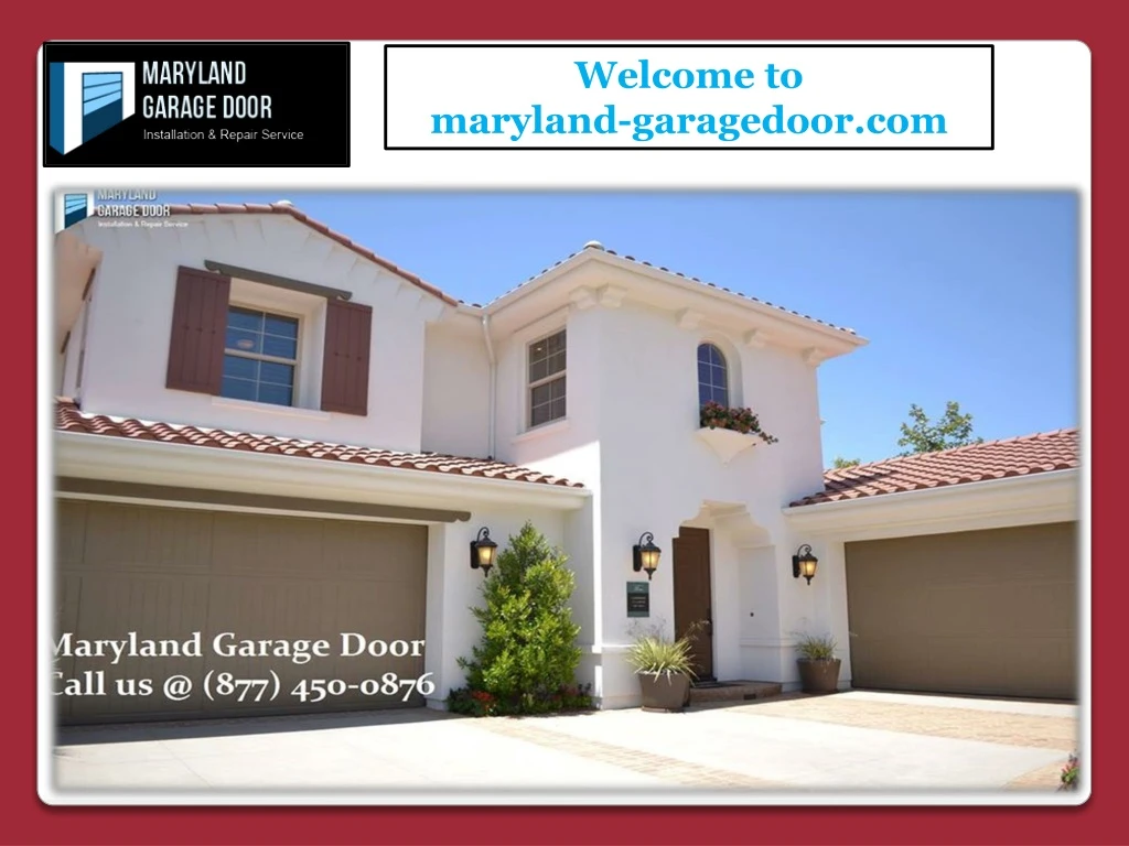 welcome to maryland garagedoor com