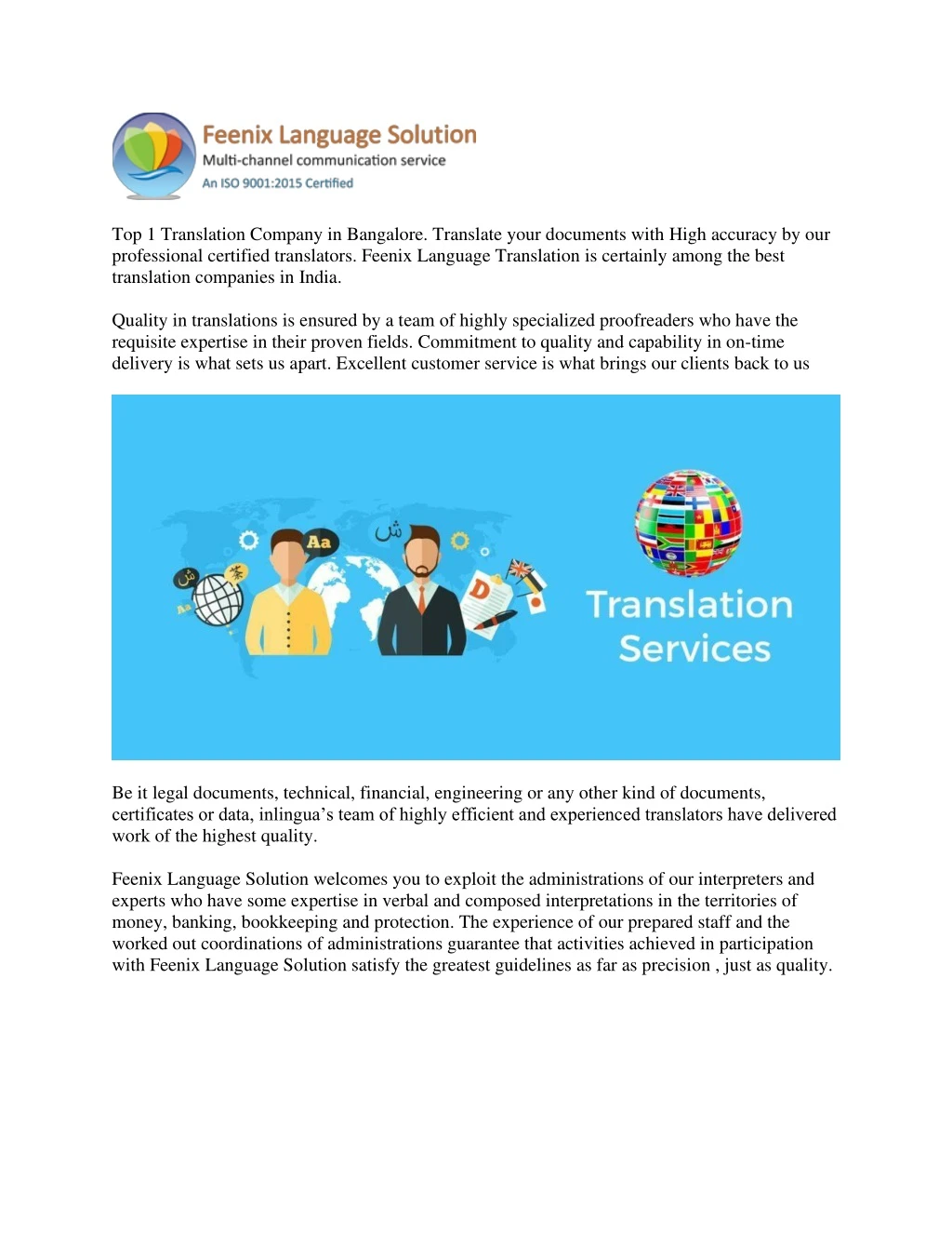 top 1 translation company in bangalore translate
