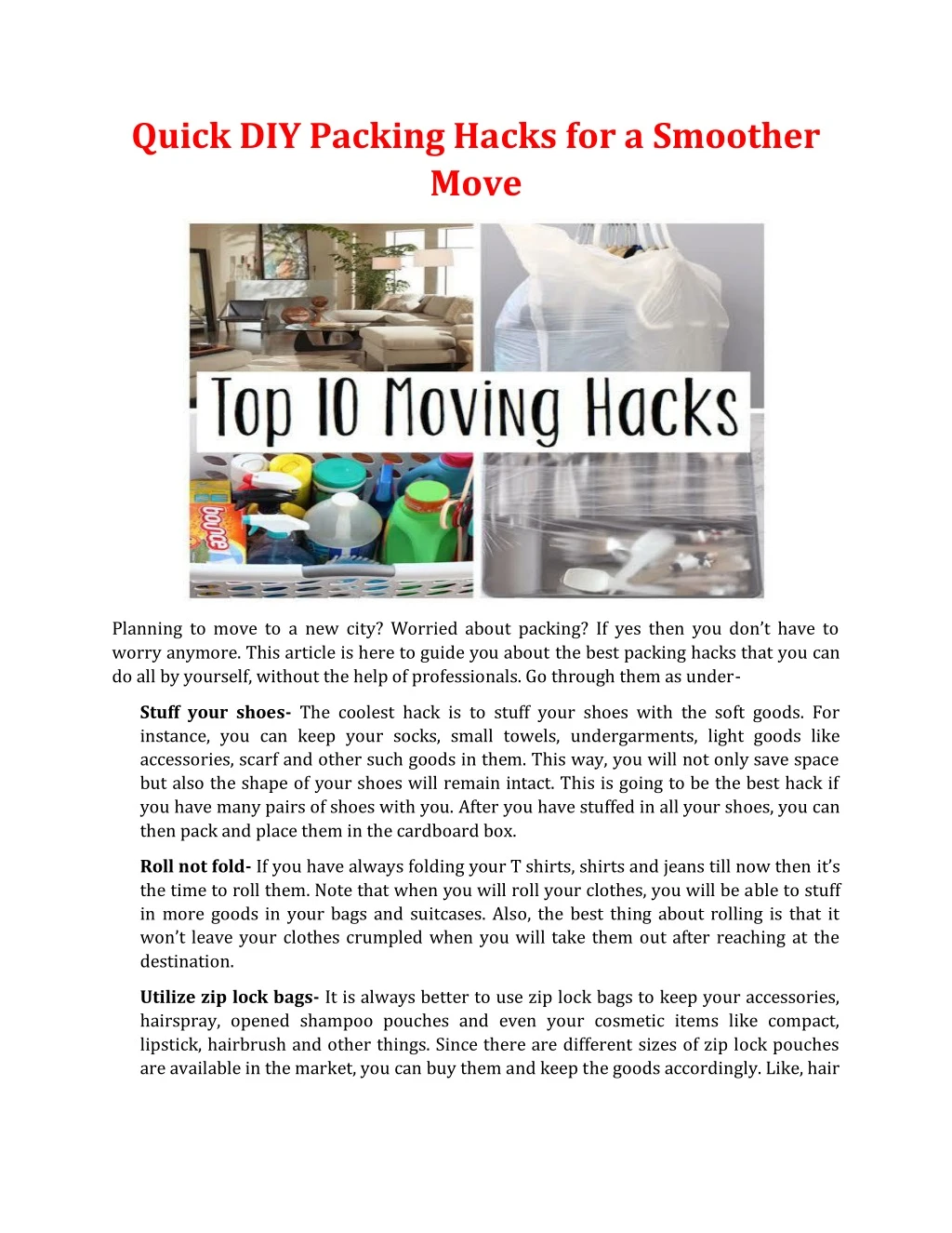 quick diy packing hacks for a smoother move