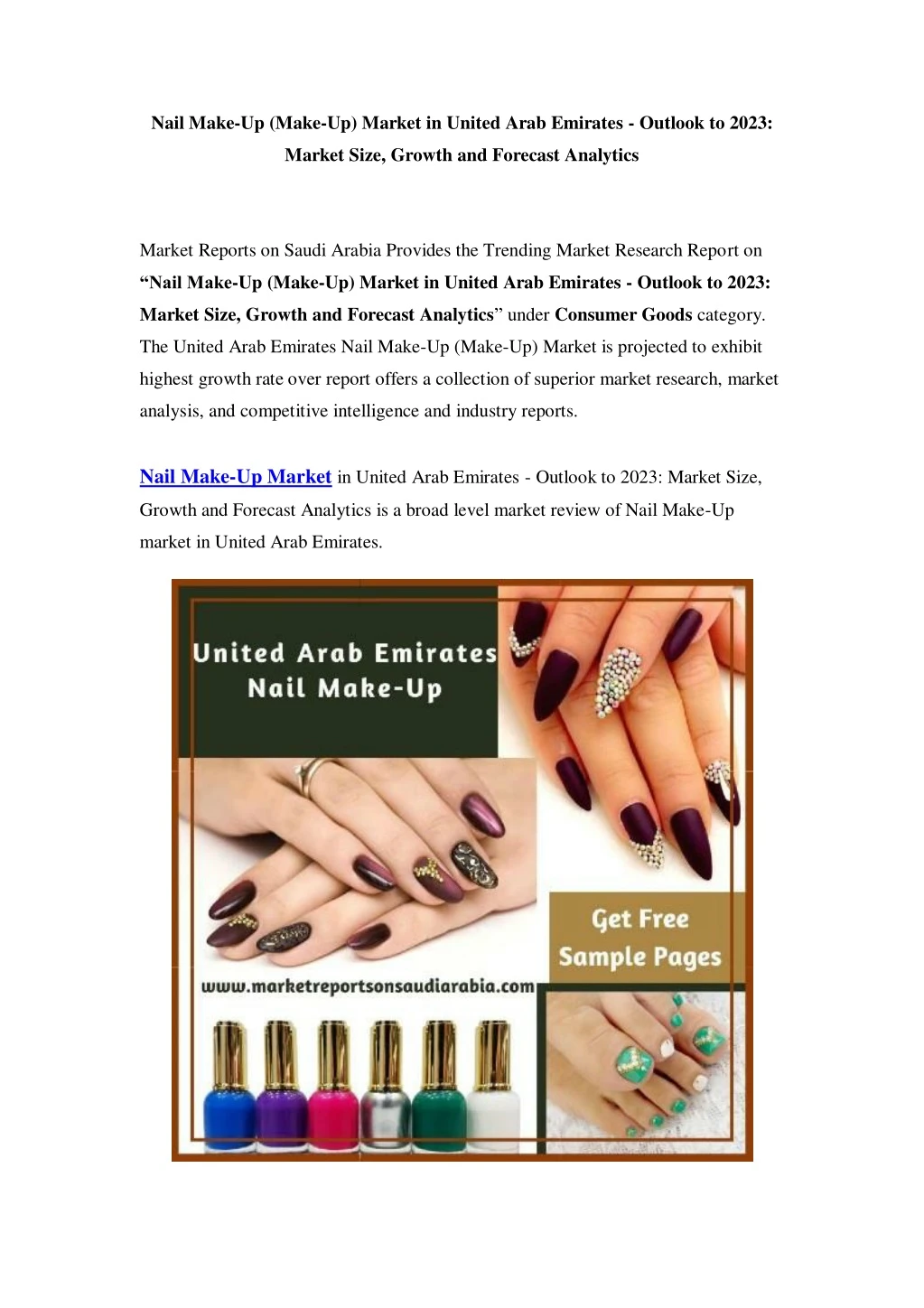 nail make up make up market in united arab