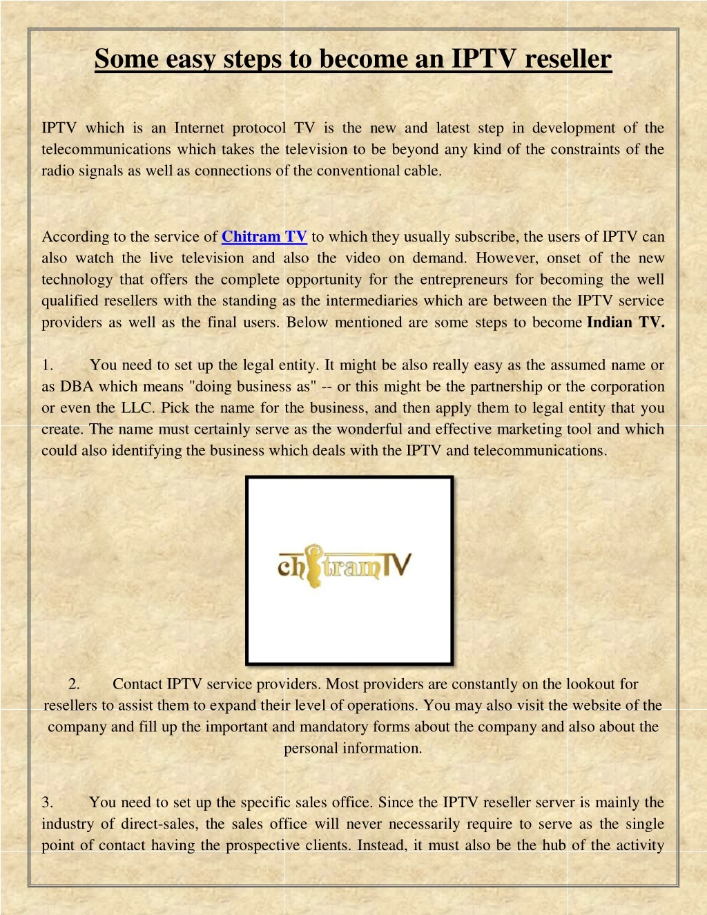 some easy steps to become an iptv reseller