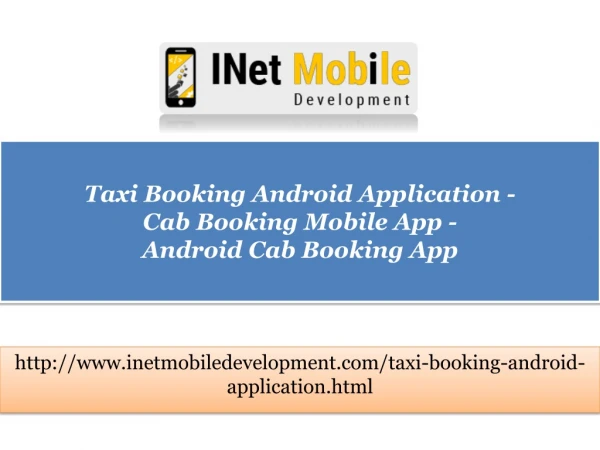 Cab Booking Mobile App