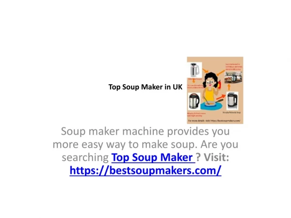 Soup Maker Machine Reviews