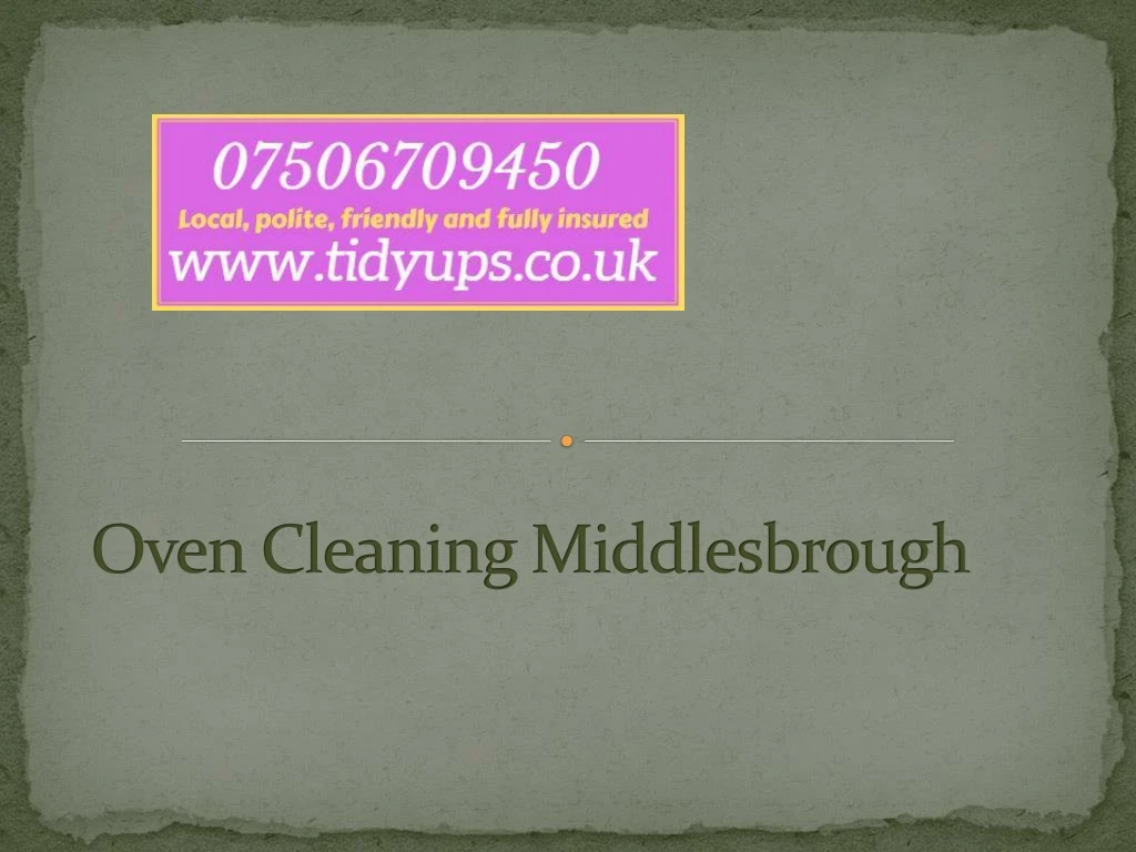 oven cleaning middlesbrough