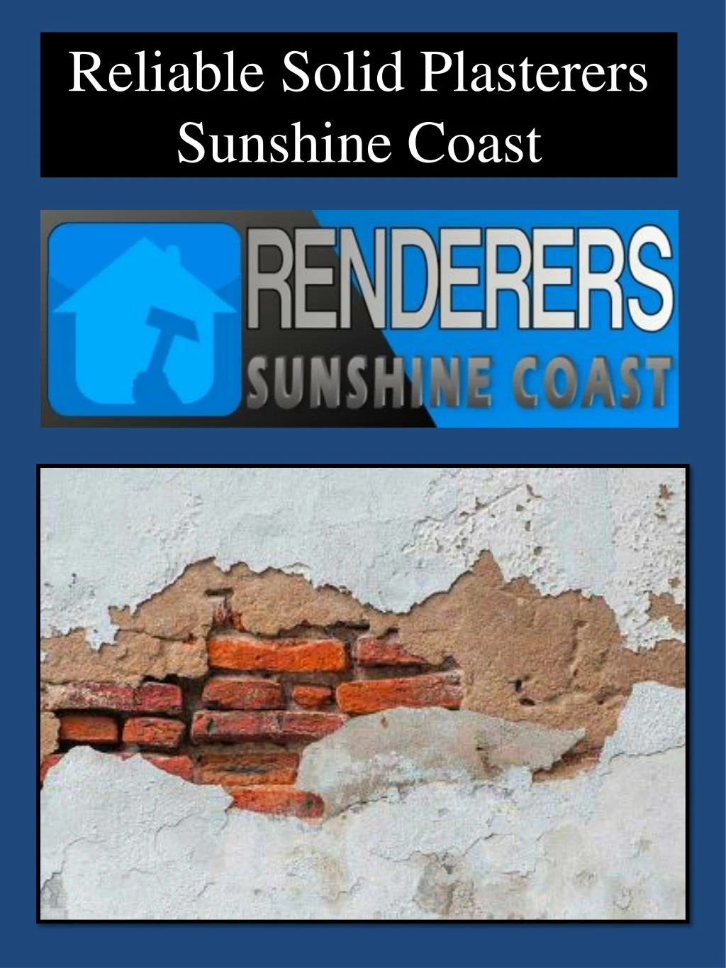 reliable solid plasterers sunshine coast