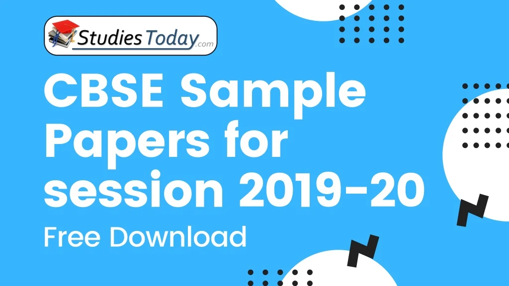 cbse sample papers for session 2019 20 free