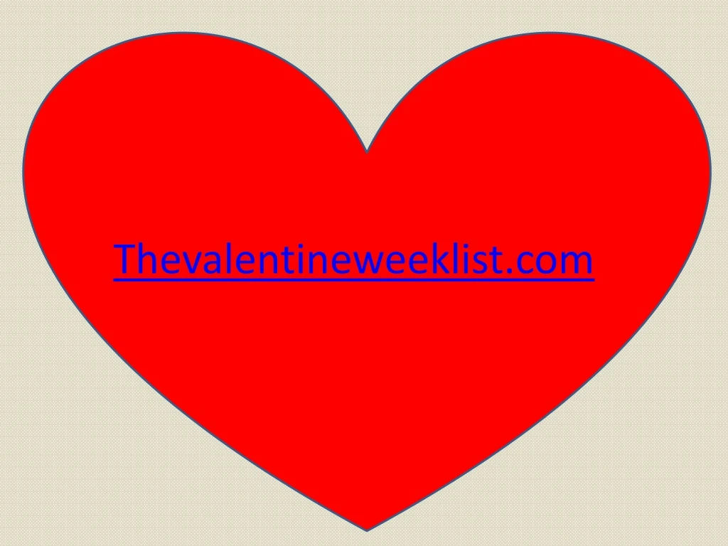 thevalentineweeklist com