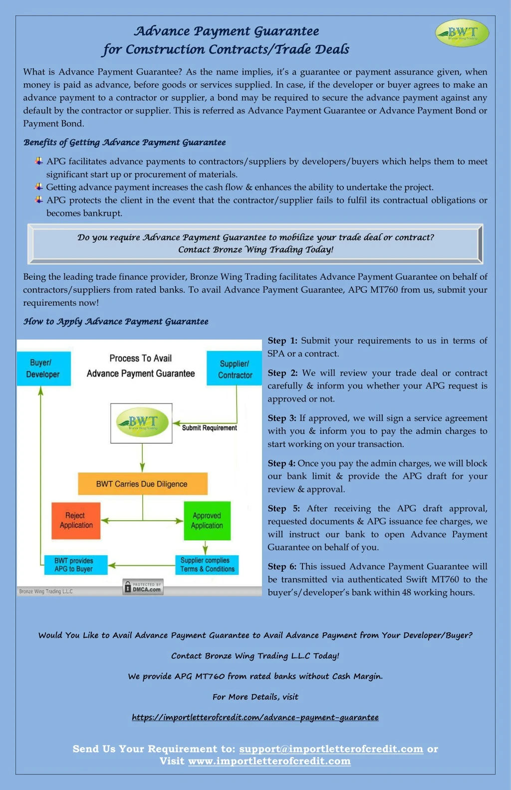 what is advance payment guarantee as the name