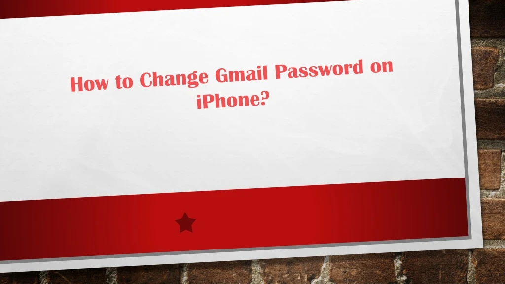 how to change gmail password on iphone
