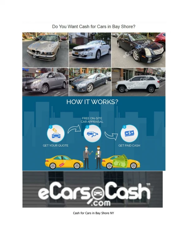 Cash for Cars Bay Shore NY