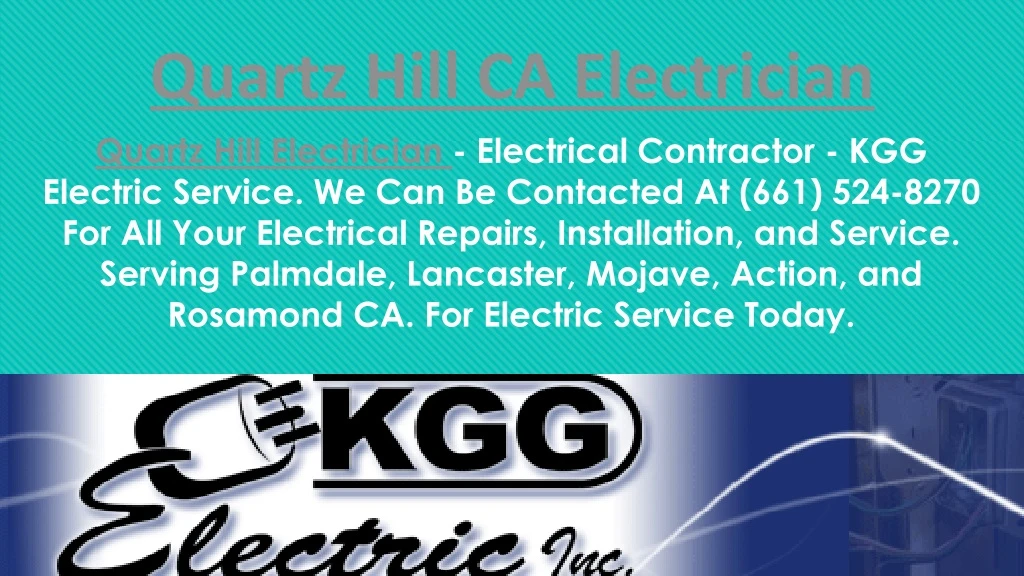 quartz hill ca electrician quartz hill