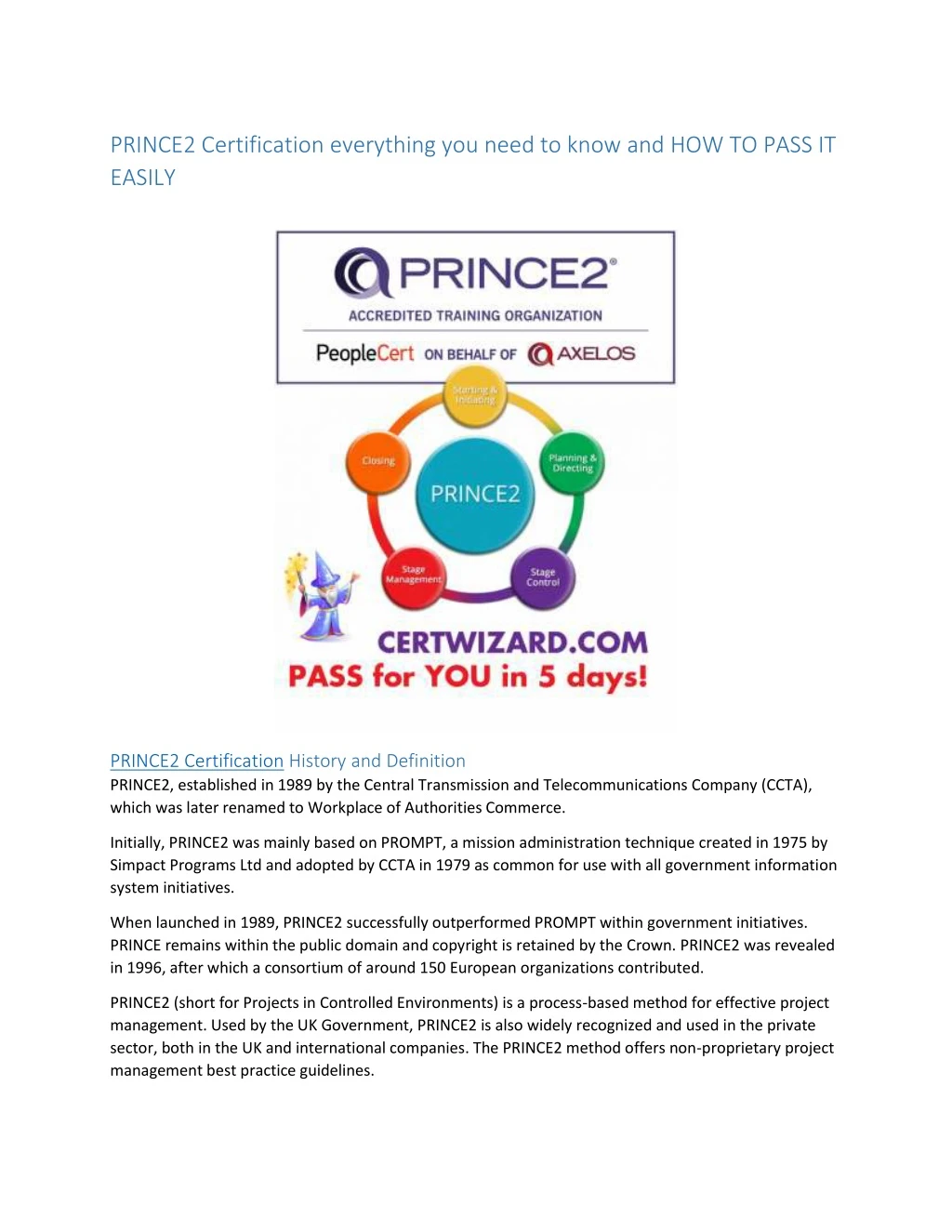 prince2 certification everything you need to know