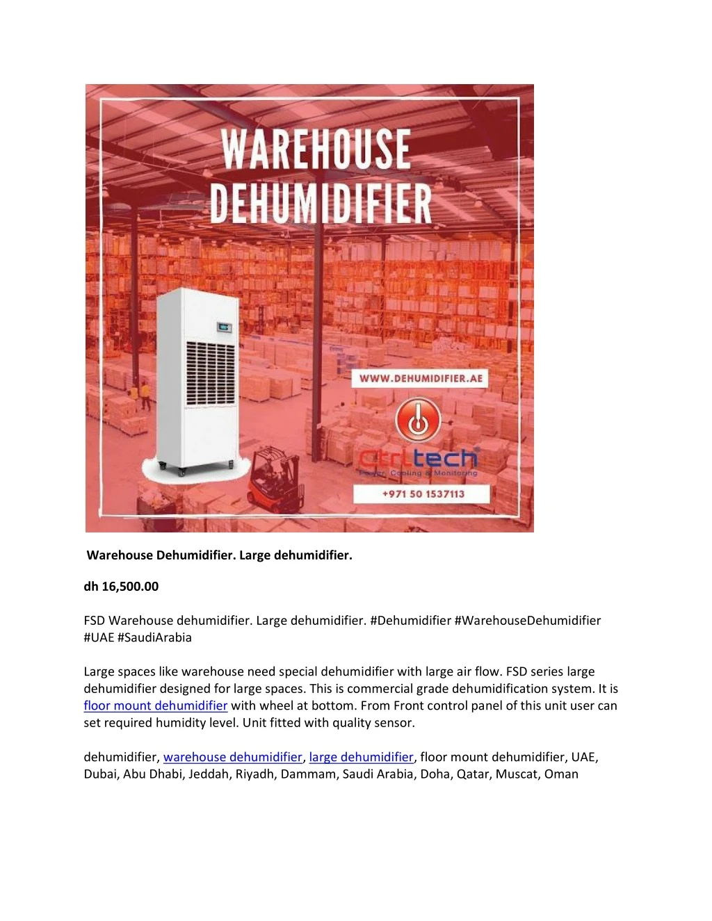 warehouse dehumidifier large dehumidifier