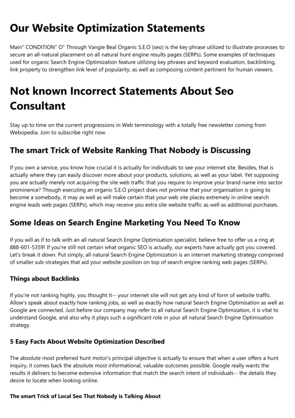 Main" PHRASE" O" By Vangie Beal Organic S.E.O (seo) is actually the expression utilized to explain methods to secure an