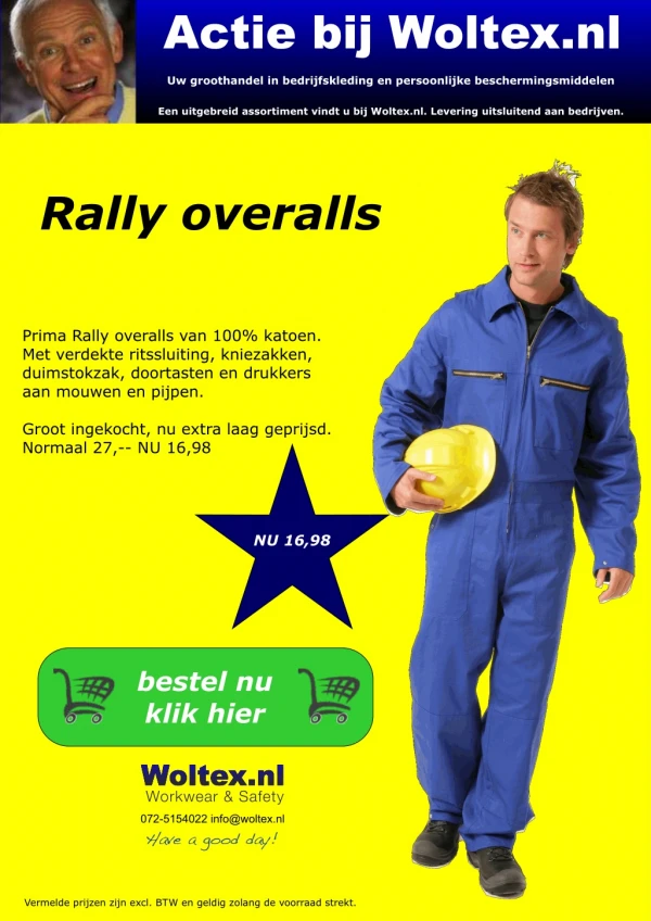 actie bij woltex nl