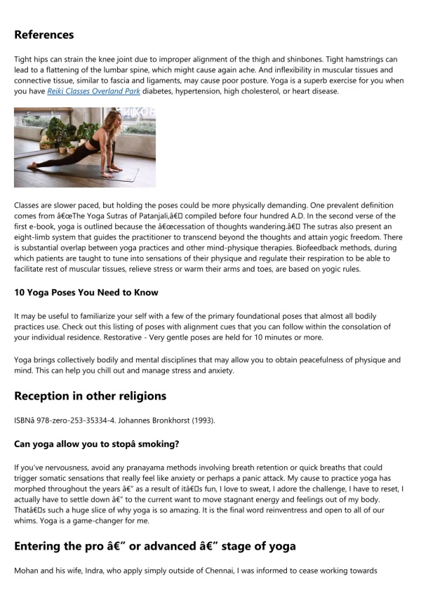 An Introduction to Yoga Overland Park