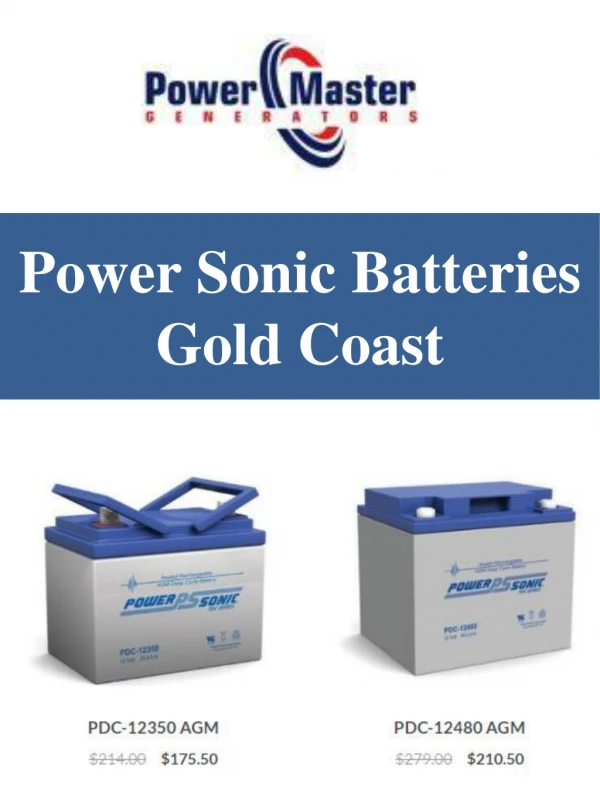 Power Sonic Batteries Gold Coast