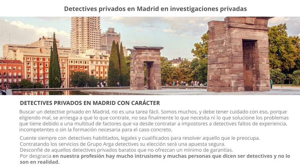 detectives privados en madrid en investigaciones