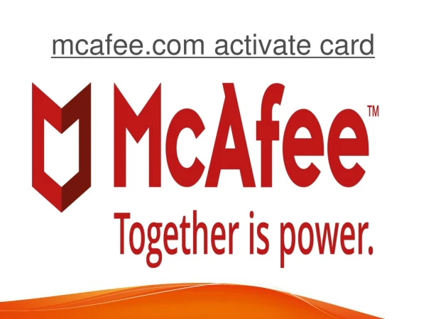 macfee activate card