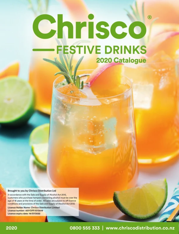 Christmas Festive Drink 2020 Catalogue