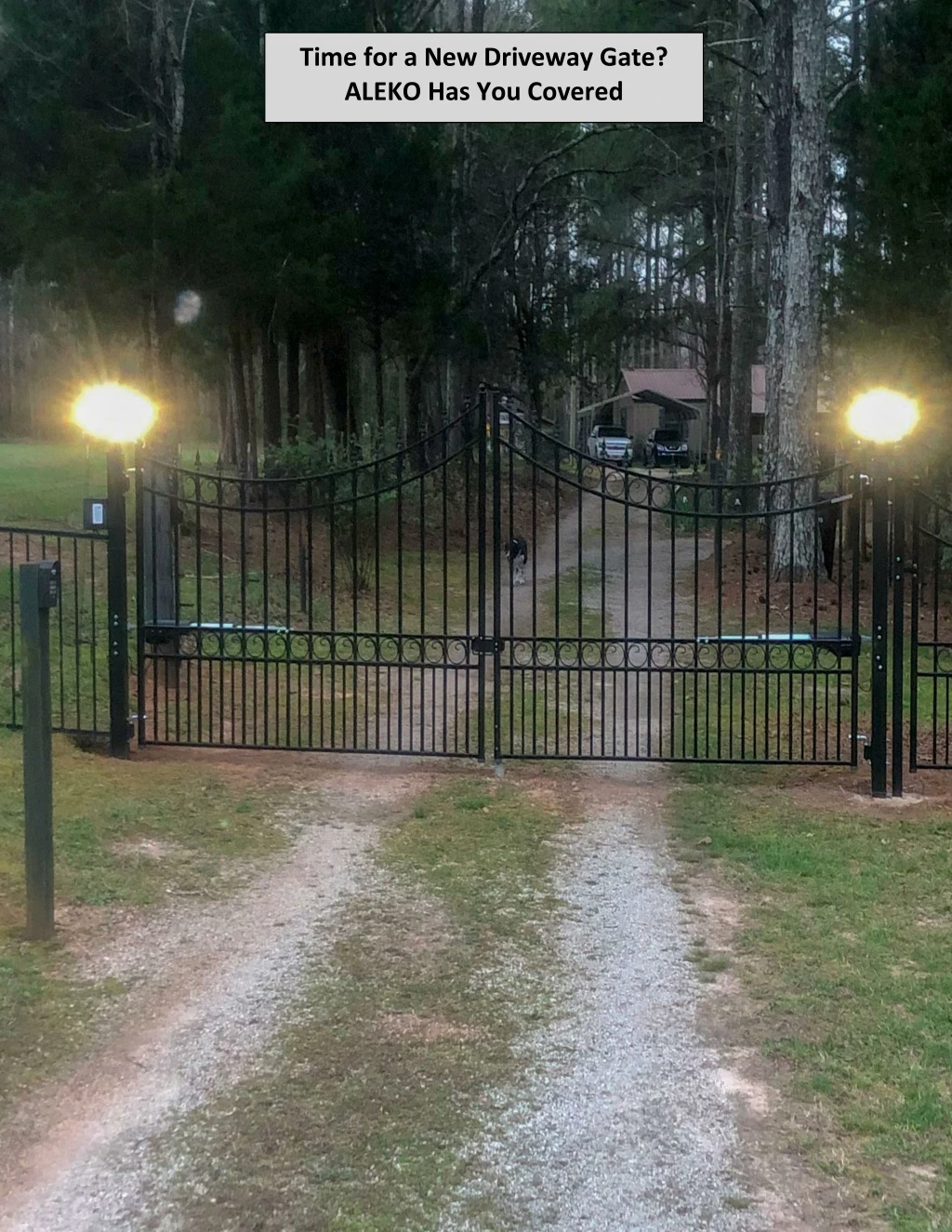 time for a new driveway gate aleko has you covered