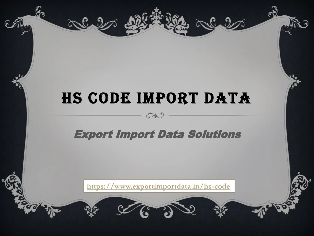 hs code import data