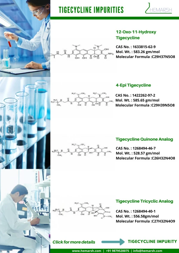 Tigecycline Impurity | Impurities Standard | Hemarsh Technologies