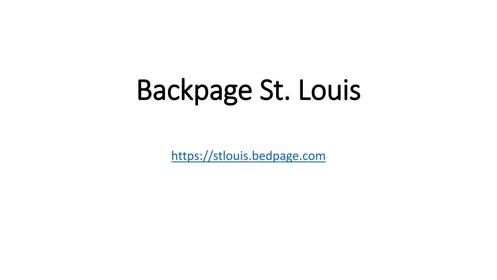 backpage st louis