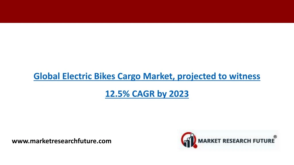 global electric bikes cargo market projected
