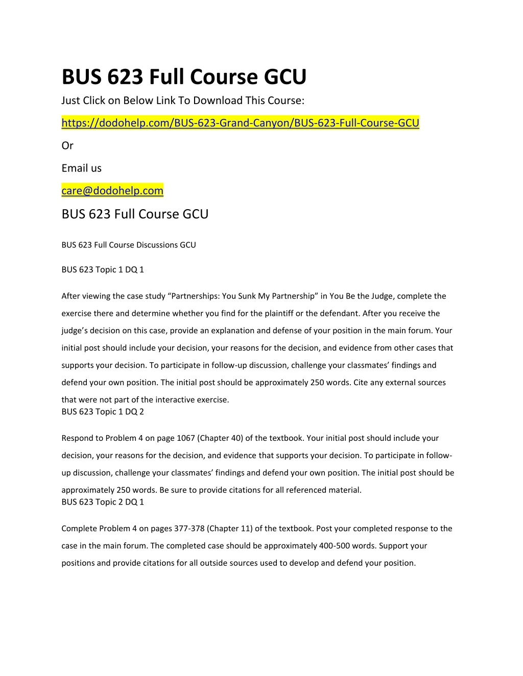bus 623 full course gcu just click on below link
