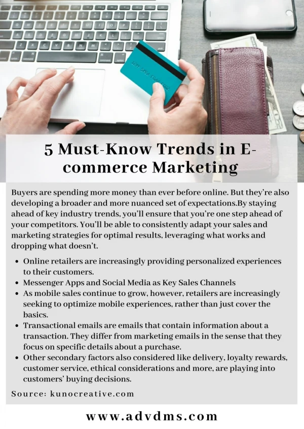 5 Must-Know Trends in E-commerce Marketing